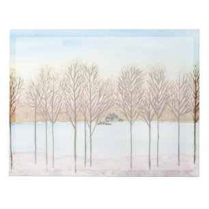 Winter Lake Getaway Notepad