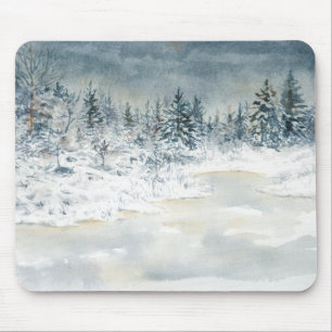 Winter Lake Mousepad