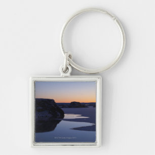 Winter, Lake Myvatn, Iceland Keychain