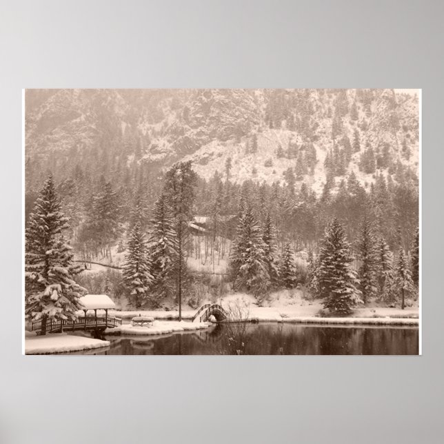 Winter lake poster (Front)