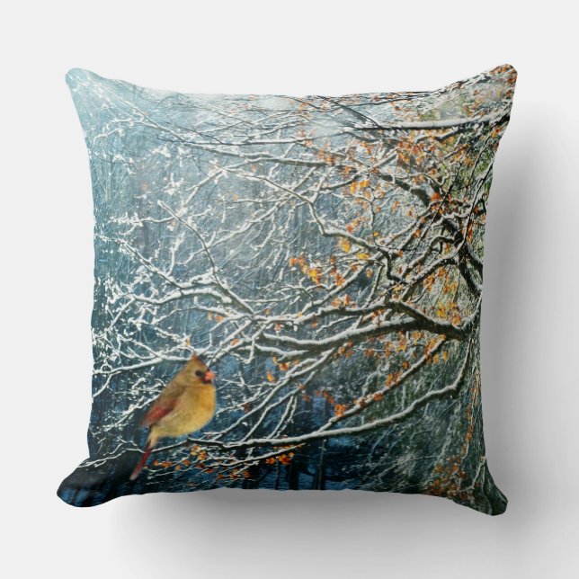 Winter Landscape 15- Throw Pillow (Front)
