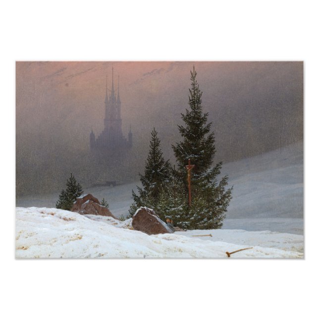 Winter Landscape, 1811 by Caspar David Friedrich Photo Print (Front)