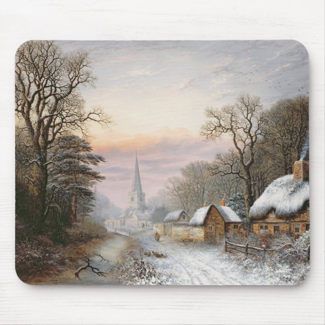 Winter landscape, 1869 mouse pad (Front)