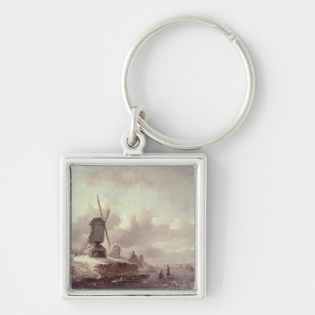 Winter Landscape 3 Keychain (Front)