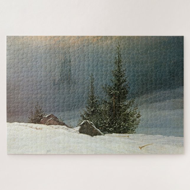 Winter Landscape: A Friedrich Masterpiece Jigsaw Puzzle (Horizontal)