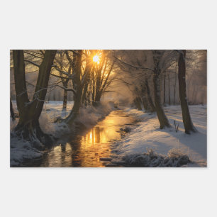 Winter Landscape (AI generated) Sticker