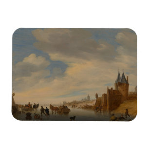 Winter Landscape at Arnhem 1653 Magnet