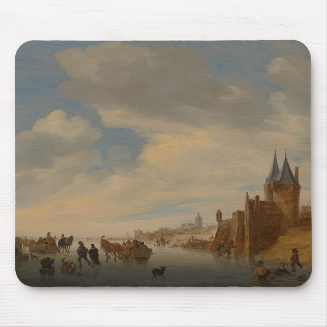 Winter Landscape at Arnhem | 1653 Mouse Pad (Front)