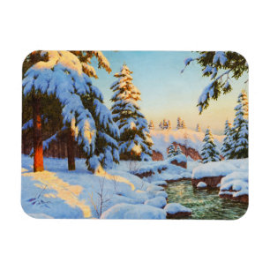 Winter landscape, Bessonof   Magnet