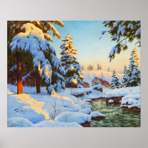 Winter landscape, Bessonof  Poster