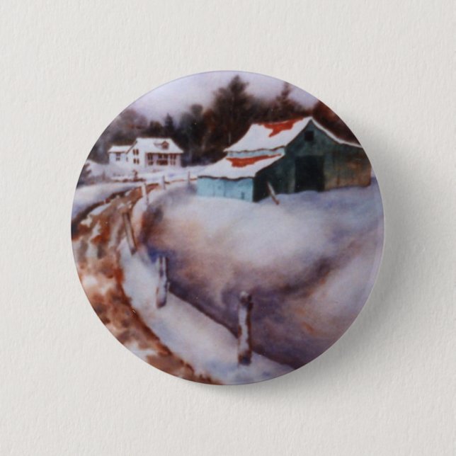Winter Landscape Button (Front)