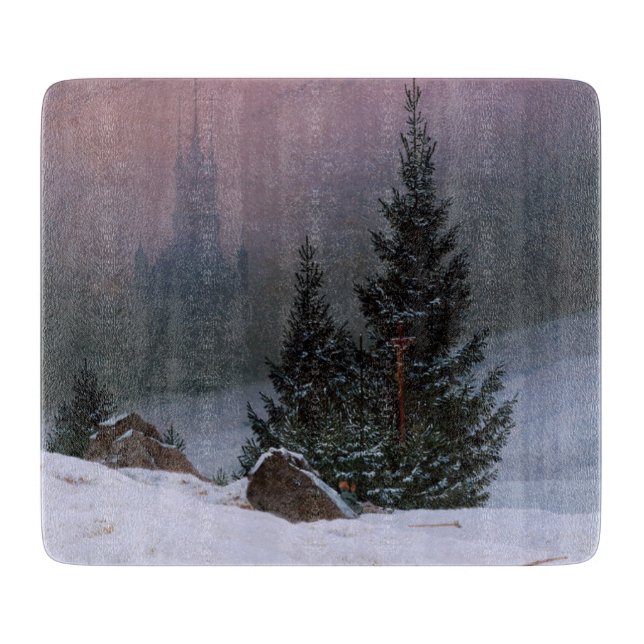 Winter Landscape (by Caspar David Friedrich) Cutting Board (Front)