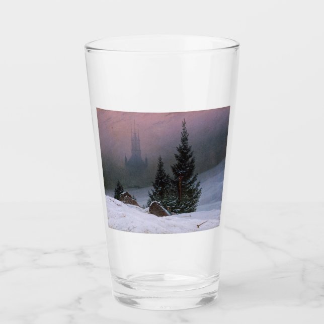 Winter Landscape (by Caspar David Friedrich) Glass (Front)
