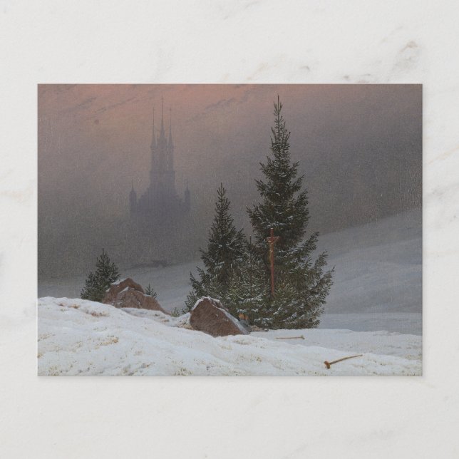 Winter Landscape by Caspar David Friedrich Postcard (Front)