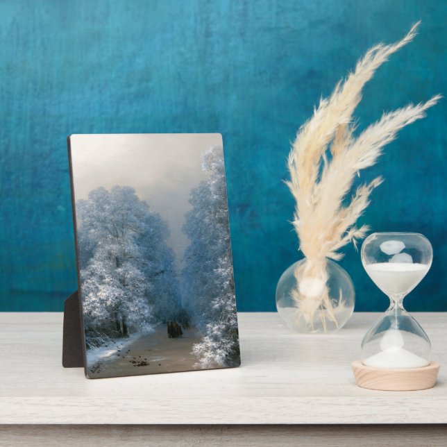 Winter landscape by Ivan Aivazovsky   Plaque (Side)
