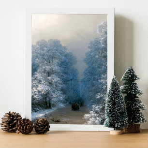 Winter landscape by Ivan Aivazovsky  Poster