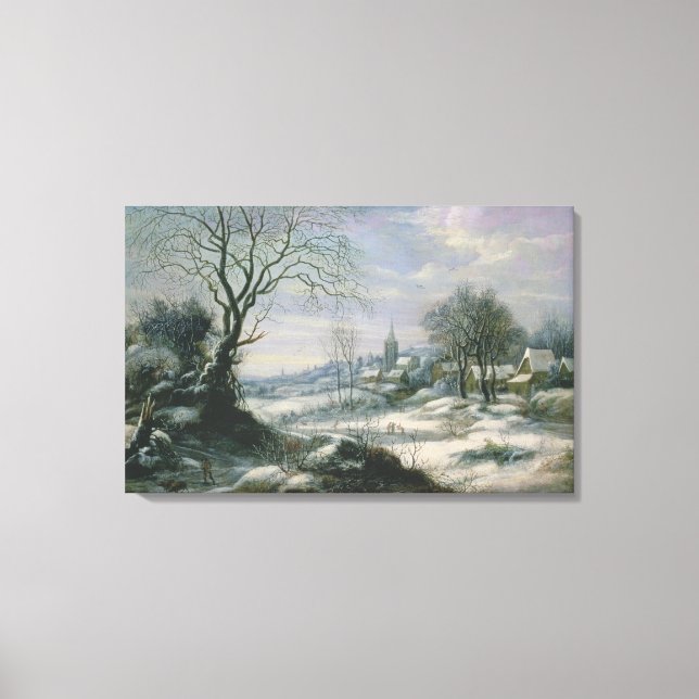 Winter landscape canvas print (Front)
