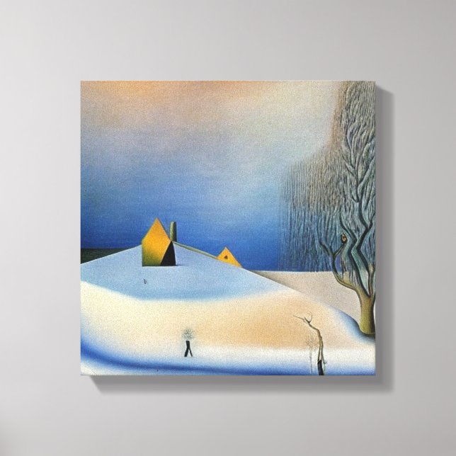 Winter landscape canvas print (Front)