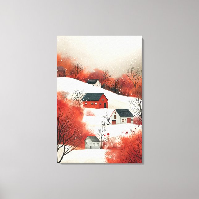 Winter Landscape Canvas Print (Front)