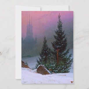Winter Landscape Caspar David Friedrich Invitation