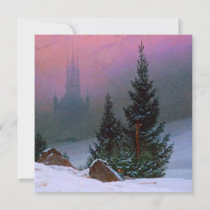 Winter Landscape Caspar David Friedrich Invitation