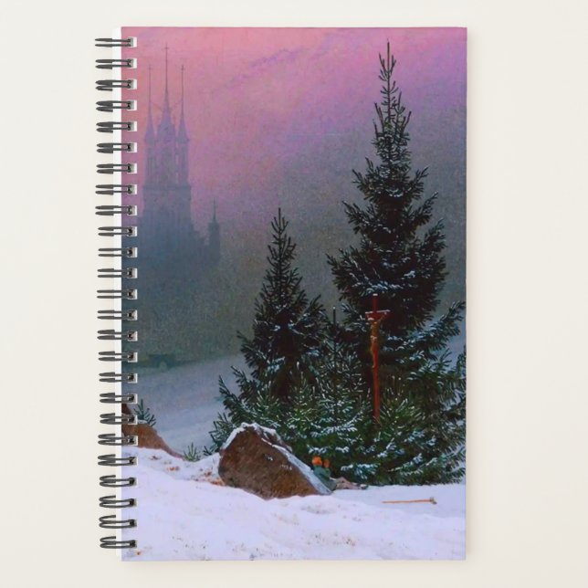 Winter Landscape Caspar David Friedrich Planner (Front)