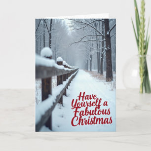 Winter Landscape Christmas Card