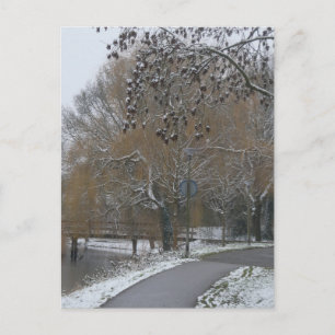 Winter Landscape DIY Postcard