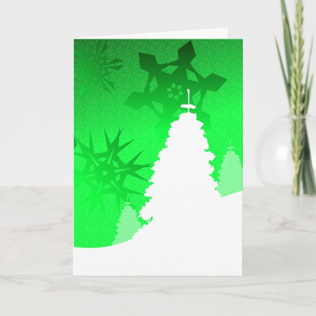 Winter Landscape - Gaelic Christmas Greeting Card (Front)