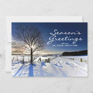 Winter Landscape Holiday Card