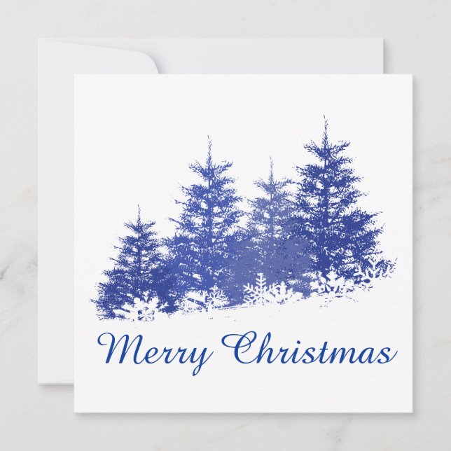Winter landscape holiday card (Front)