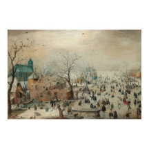 Winter Landscape Ice Skaters by Hendrick Avercamp