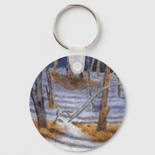 Winter Landscape Keychain