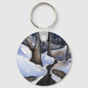 Winter Landscape Keychain