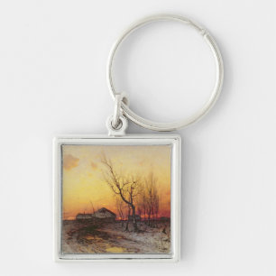 Winter Landscape Keychain