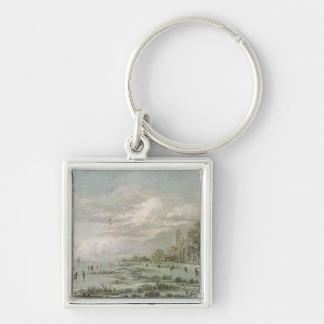 Winter Landscape Keychain (Front)