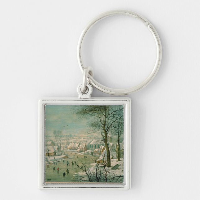 Winter Landscape Keychain (Front)