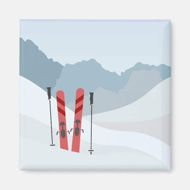 Winter landscape magnet (Front)