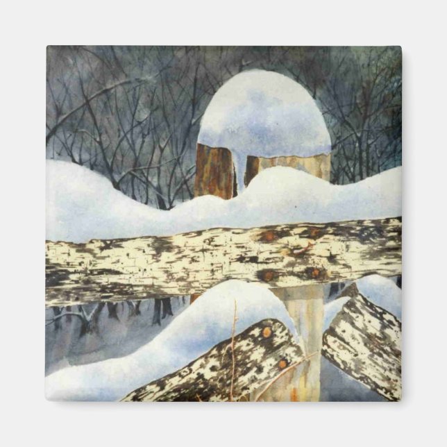 Winter Landscape Magnet (Front)