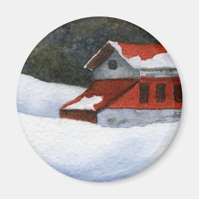 Winter Landscape Magnet (Front)