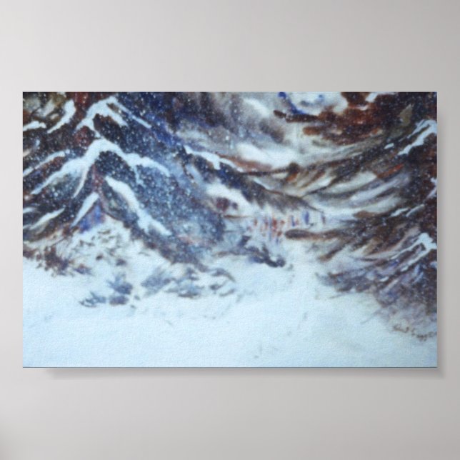 Winter Landscape Mini-Poster Poster (Front)