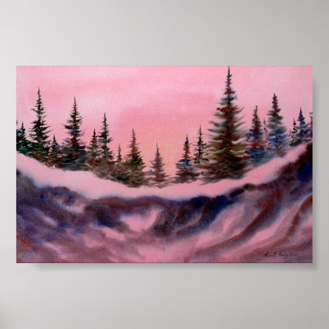 Winter Landscape Mini-Poster Poster (Front)