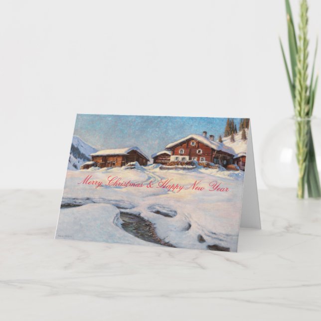 Winter Landscape near Davos  Card (Front)