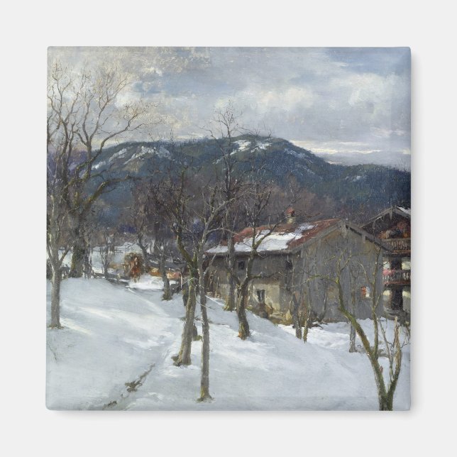 Winter landscape near Kutterling, 1899 Magnet (Front)