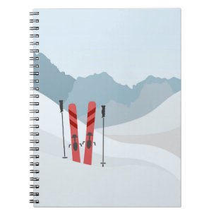Winter landscape notebook