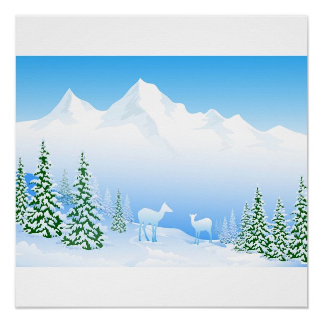 Winter Landscape Poster (Front)
