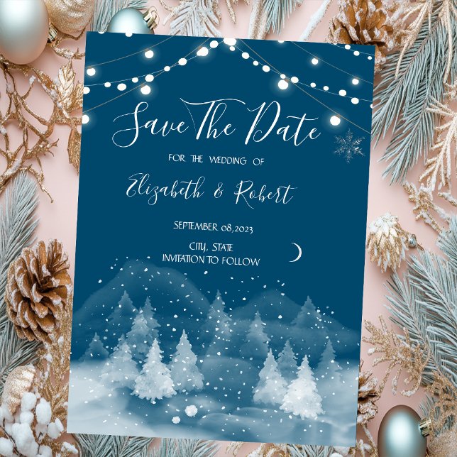 Winter Landscape Snow Save The Date (Creator Uploaded)