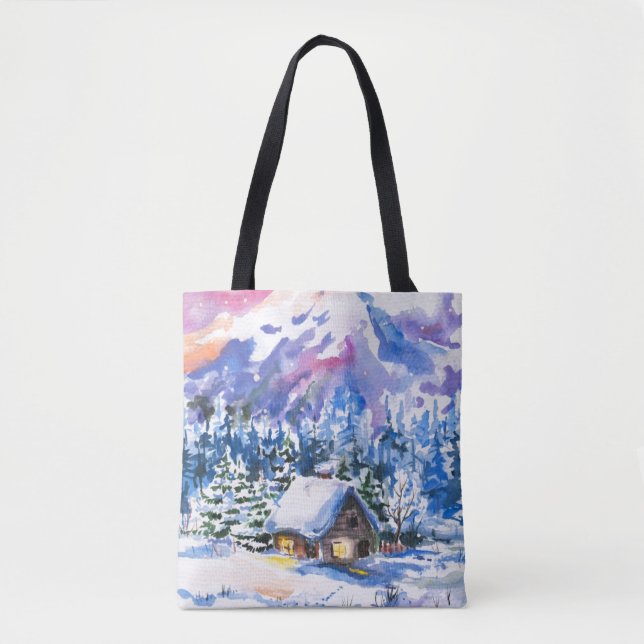 Winter landscape tote bag (Front)