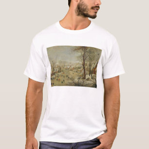 Winter Landscape with Bird Trap (oil on panel) T-Shirt