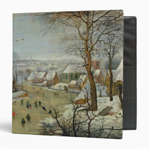 Winter Landscape with Skaters and a Bird Trap Binder